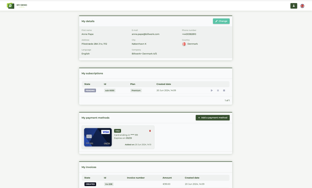 CustomerProfilPage